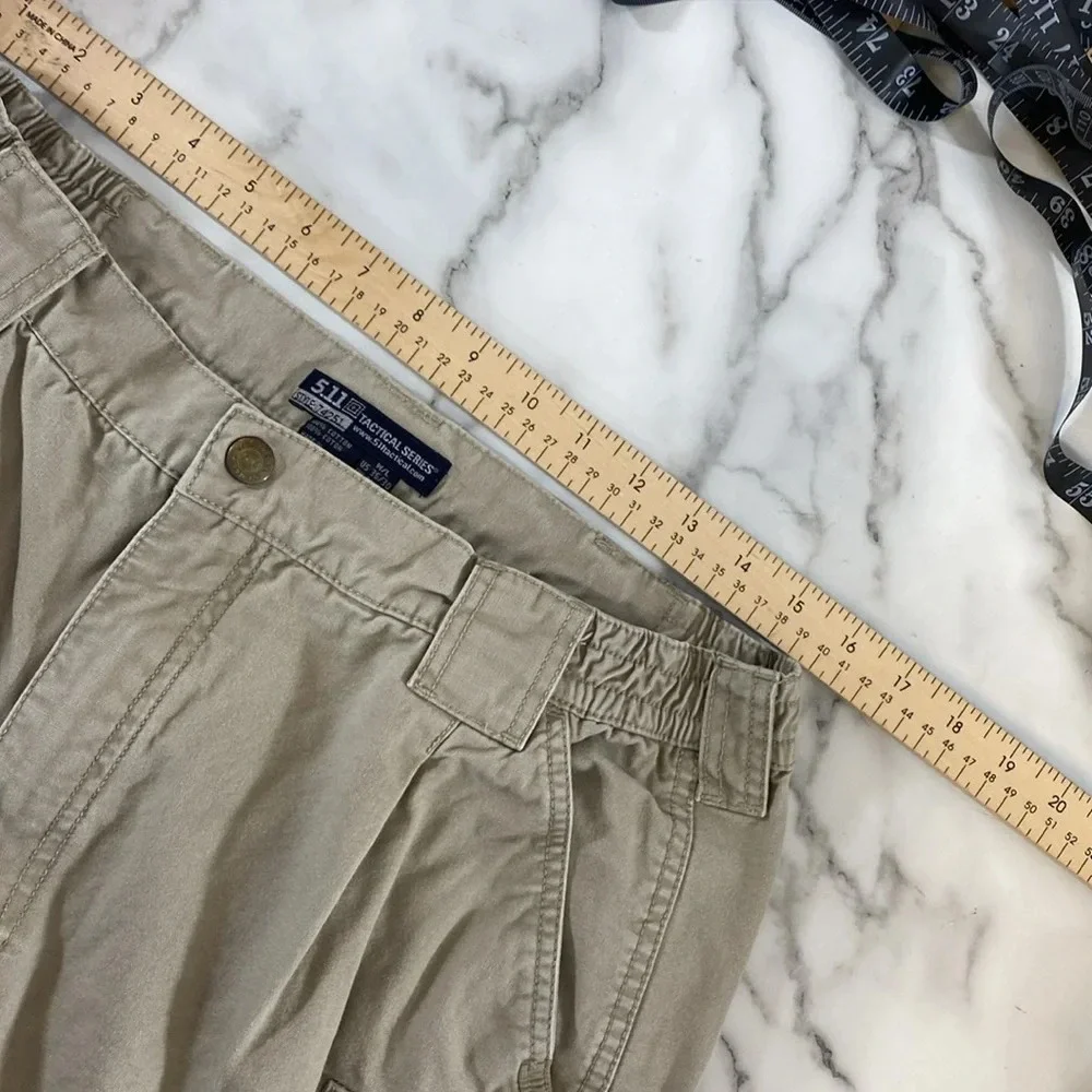 5.11 Tactical Series Canvas Pants Mens 36x30 Cream‎ 100% Cotton Cargo
